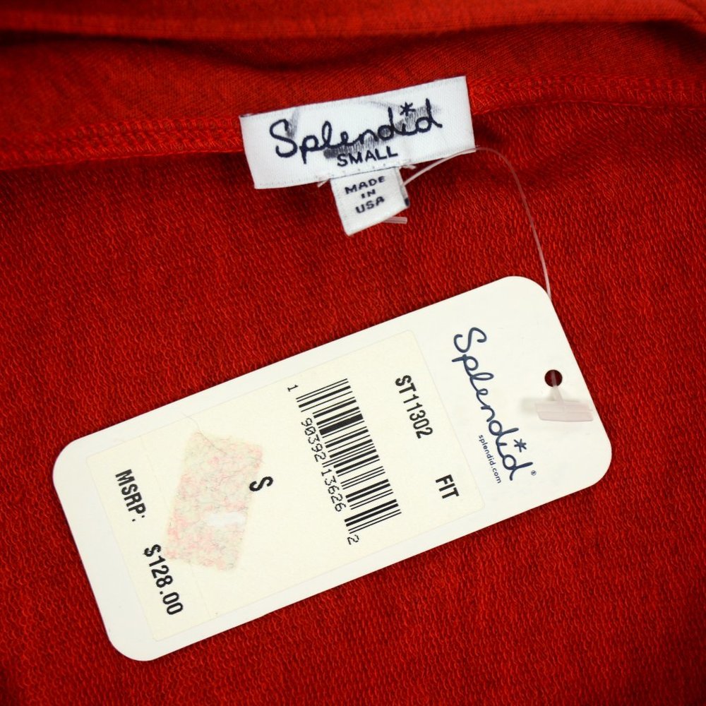 Splendid Varsity Cross Back Knit Shirt S - Picture 7 of 8